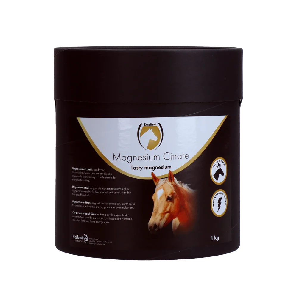Citrate de magnésium pour chevaux, 1 kg – Excellent Horse Magnesium Citrate – Image 1