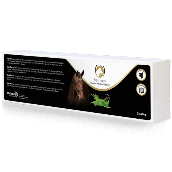 Complément à base de plantes pour chevaux, 5 x 50 g – Excellent Horse Parex