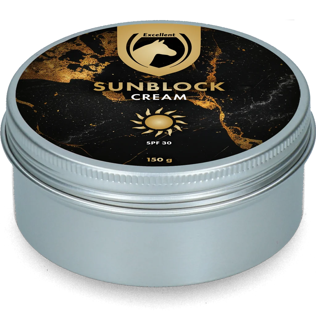 Crème solaire pour chevaux et poneys, 150 g – Excellent Horse Sunblock Cream SPF 30 – Image 2