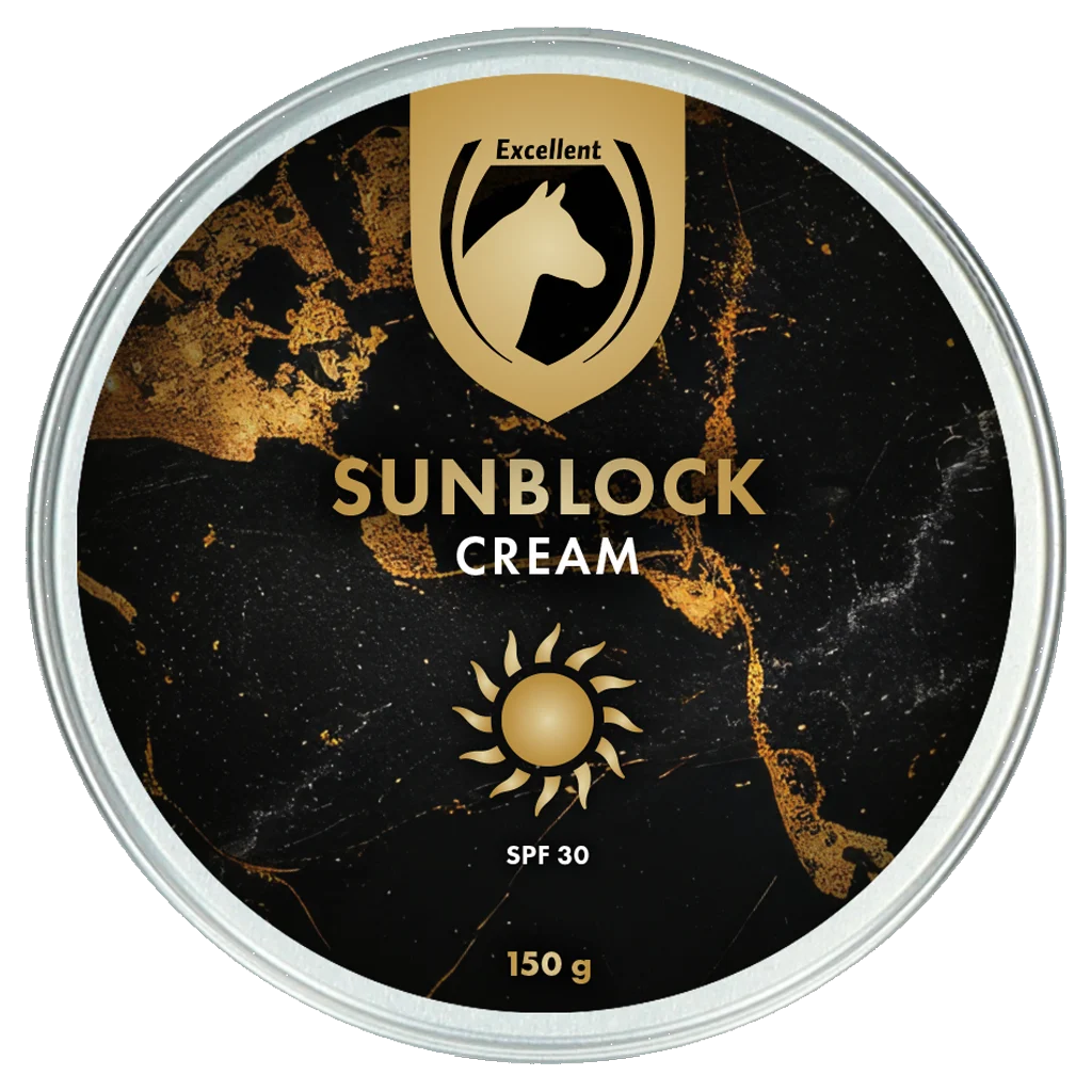Crème solaire pour chevaux et poneys, 150 g – Excellent Horse Sunblock Cream SPF 30 – Image 4