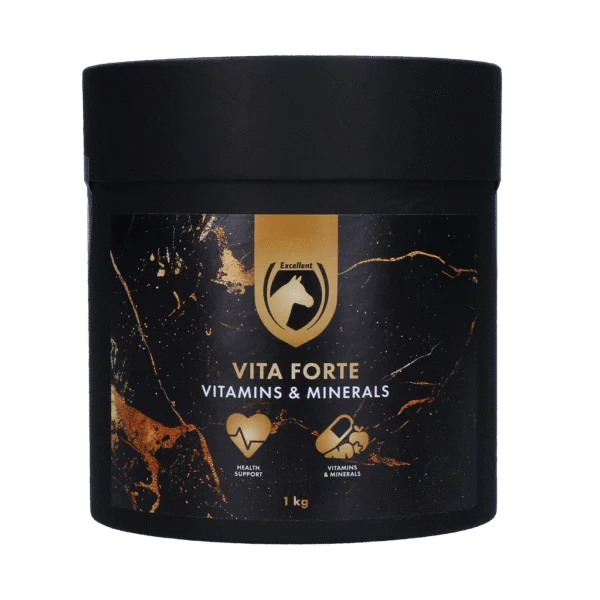Complément vitaminé pour chevaux avec minéraux, 1 kg – Excellent Horse Vita Forte