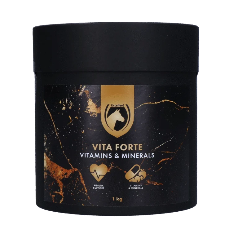 Complément vitaminé pour chevaux avec minéraux, 1 kg – Excellent Horse Vita Forte