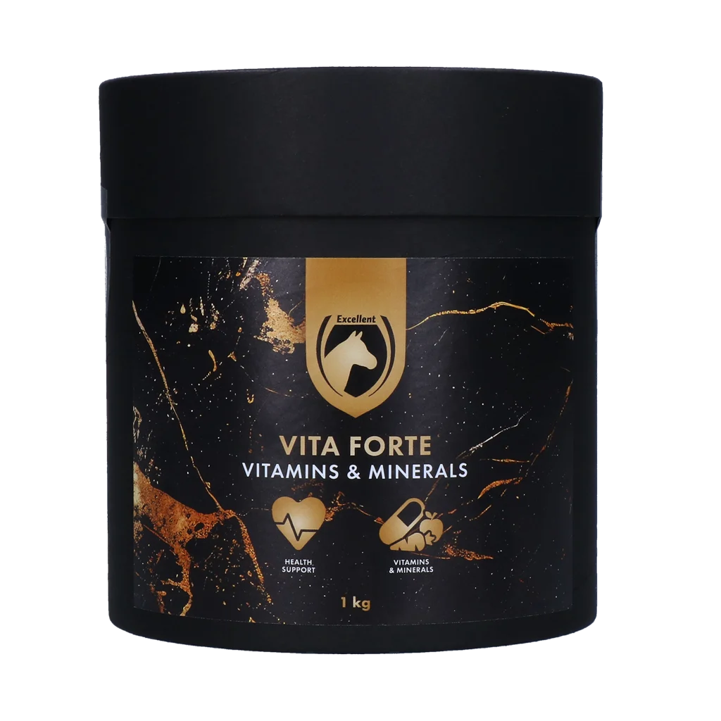 Complément vitaminé pour chevaux avec minéraux, 1 kg – Excellent Horse Vita Forte – Image 1