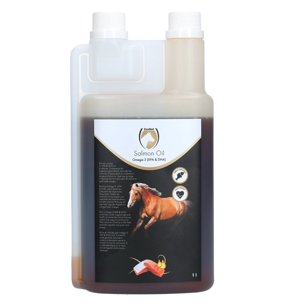 EQUI0022B.png Huile de saumon pour chevaux avec oméga 3, 1 l – Excellent Horse Salmon Oil – Image 1