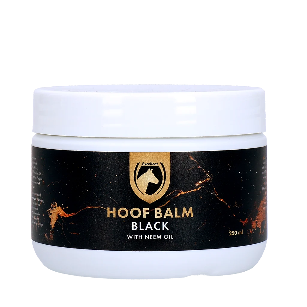 EQUI0028B.png Baume pour sabots à l’huile de neem, noir – Excellent Horse Hoof Balm met Neem Oil Black – Image 1