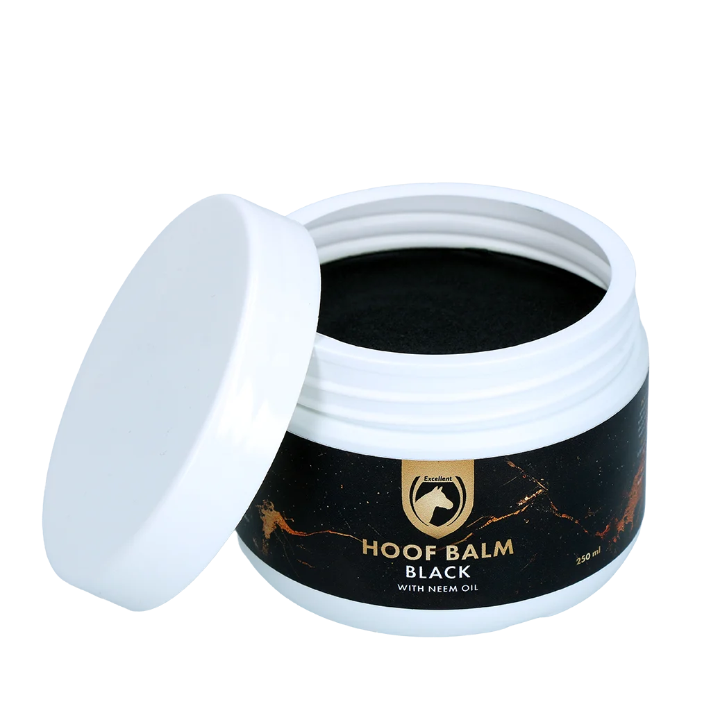 Baume pour sabots à l’huile de neem, noir – Excellent Horse Hoof Balm met Neem Oil Black – Image 2