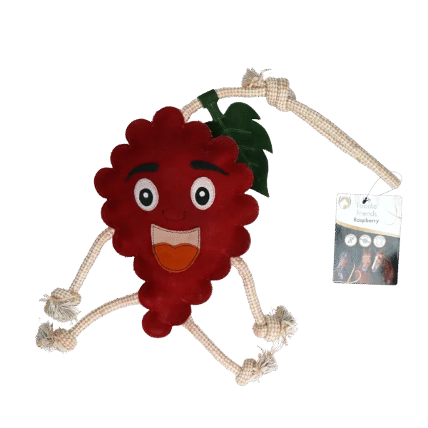 Jouet pour cheval en forme de framboise avec rembourrage en jute, 29 x 20 x 5 cm – Excellent Horse Foodie Friends Raspberry