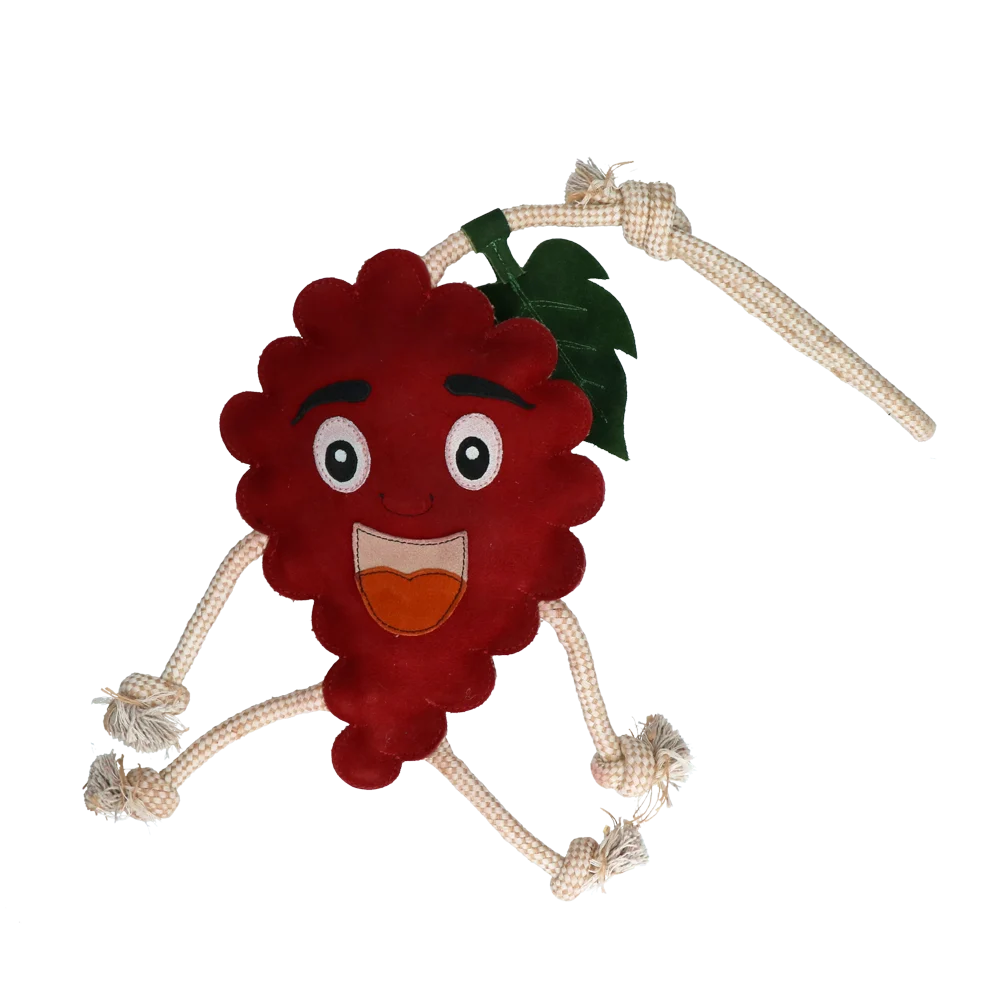 Jouet pour cheval en forme de framboise avec rembourrage en jute, 29 x 20 x 5 cm – Excellent Horse Foodie Friends Raspberry – Image 2
