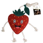 Jouet pour chevaux en forme de fraise avec bruit de froissement, 29 x 24 x 7 cm – Excellent Horse Foodie Friends Strawberry