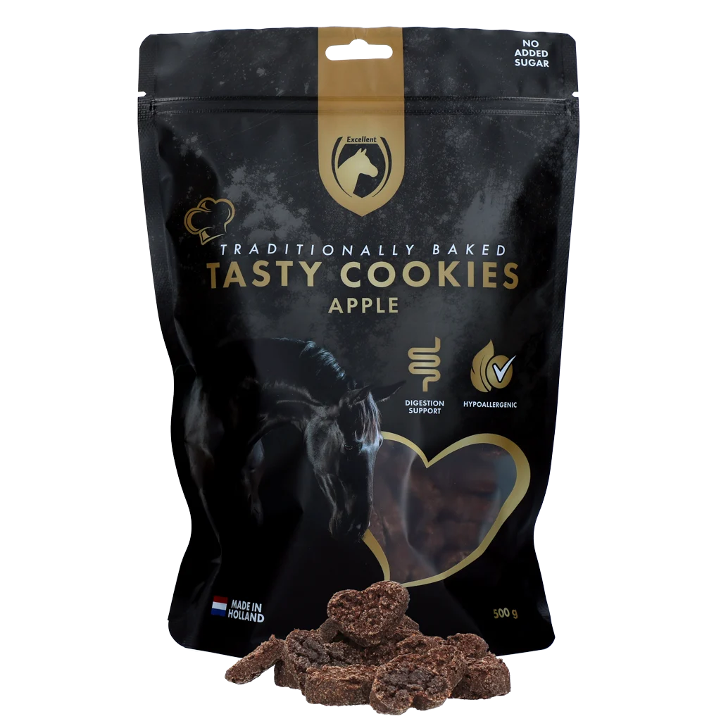 Biscuits pour chevaux à la pomme, 500 g – Excellent Horse Ambachtelijke Paardenkoekjes Appel – Image 1