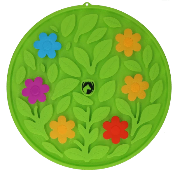 Tapis de fouille pour chevaux pour aliments et friandises – Excellent Horse Snuffle Mat Flower Power