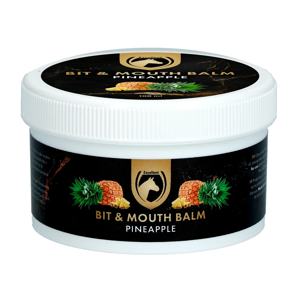 Baume pour la bouche des chevaux, ananas, 100 ml – Excellent Horse Bit & Mouth Balm – Image 1
