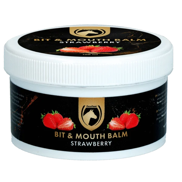 Baume pour la bouche des chevaux, fraise, 100 ml – Excellent Horse Bit & Mouth Balm