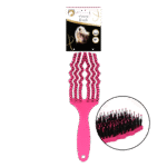 Brosse à crinière démêlante avec poils de sanglier, rose – Excellent Horse Wave Brush