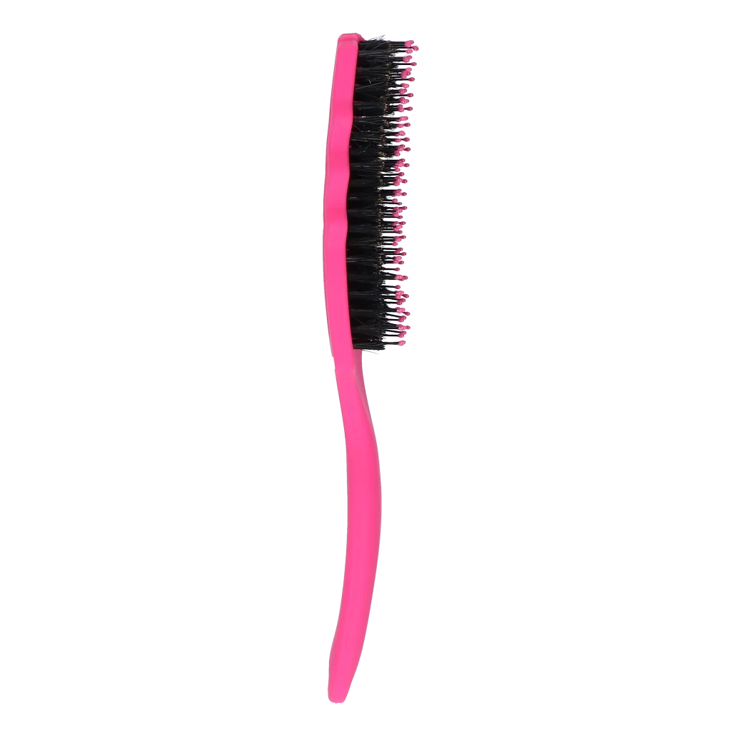 Brosse à crinière démêlante avec poils de sanglier, rose – Excellent Horse Wave Brush – Image 2