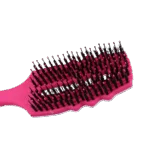 Brosse à crinière démêlante avec poils de sanglier, rose – Excellent Horse Wave Brush – Image 4