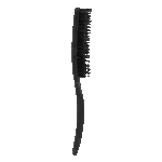 Brosse démêlante pour crinière en poils de porc, noire – Excellent Horse Wave Brush – Image 2