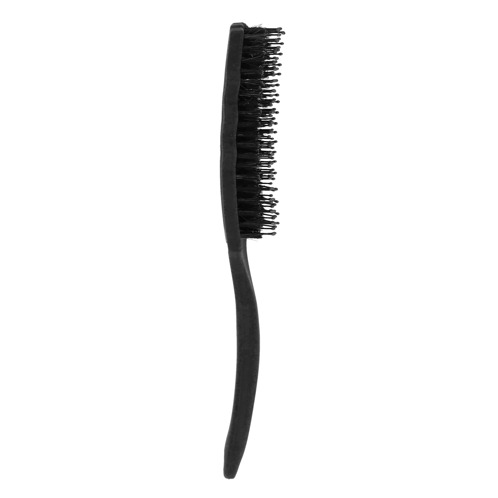 Brosse démêlante pour crinière en poils de porc, noire – Excellent Horse Wave Brush – Image 2
