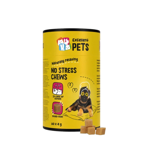 Friandises à mâcher tendres pour chiens en situation de stress, 60 pièces – Excellent Pets No Stress Soft Chews