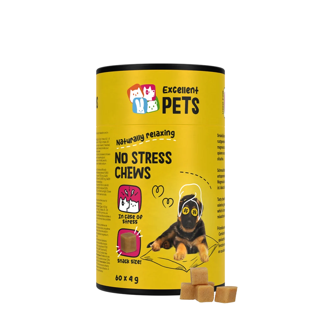 Friandises à mâcher tendres pour chiens en situation de stress, 60 pièces – Excellent Pets No Stress Soft Chews – Image 1