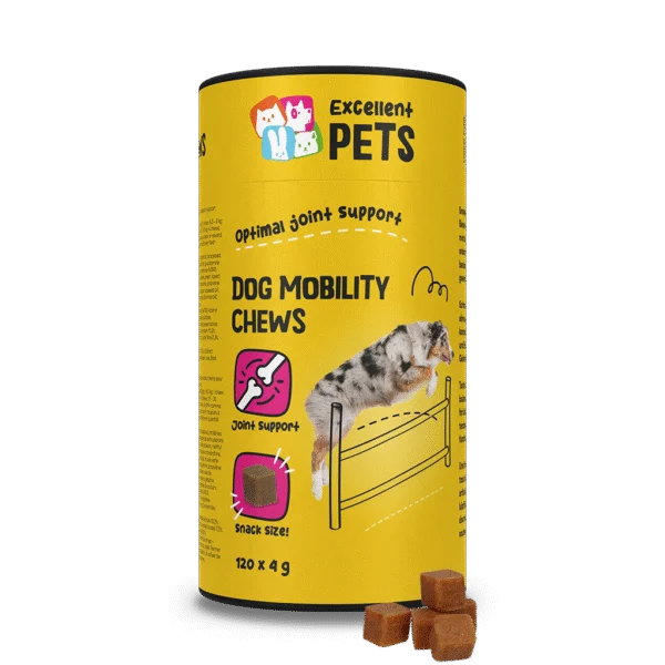 Friandises à mâcher pour les articulations du chien, 120 pièces – Excellent Pets Dog Mobility Soft Chews