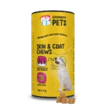 Complément alimentaire pour la peau et le pelage des chiens, 120 bouchées à mâcher moelleuses – Excellent Pets Skin & Coat Soft Chews