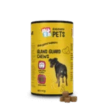 Friandises complémentaires pour chiens avec prébiotiques et probiotiques, 60 pièces – Excellent Pets Gland Guard Soft Chews