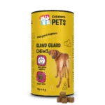 Friandises complémentaires pour chiens avec prébiotiques et probiotiques, 120 pièces – Excellent Pets Gland Guard Soft Chews