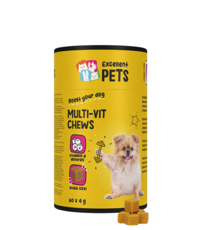 Friandises multivitaminées à mâcher pour chiens, 60 pièces – Excellent Pets Multi-Vit Soft Chews