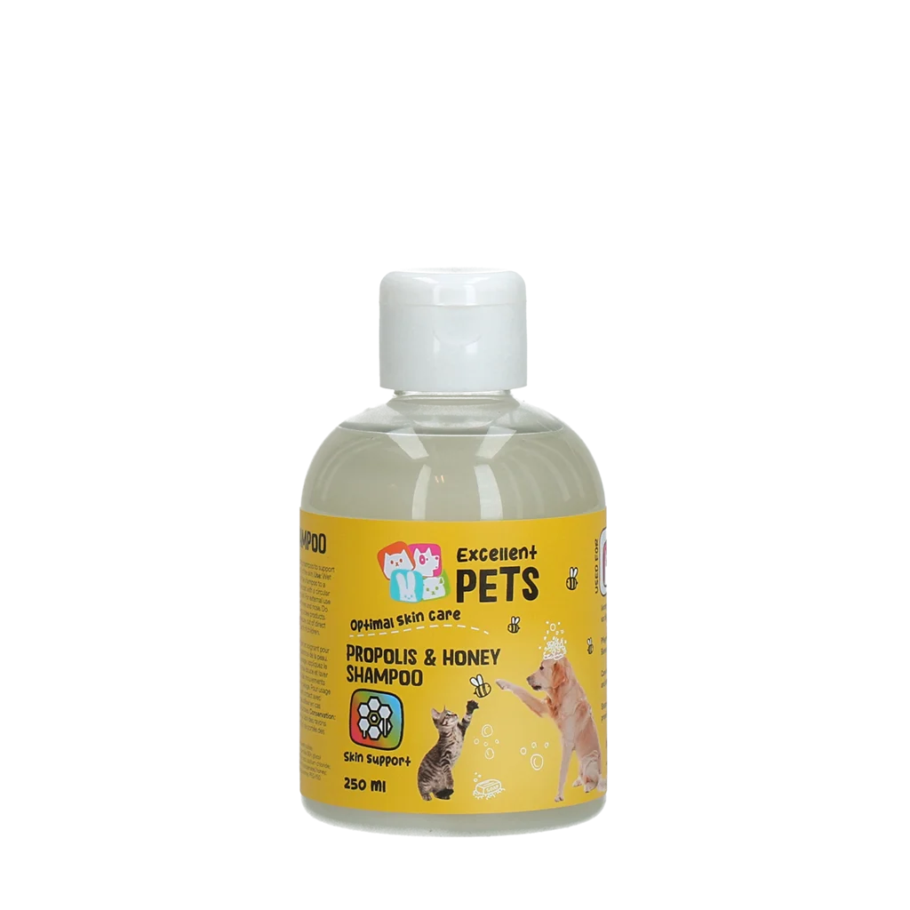 Shampooing pour chien à la propolis et au miel, 250 ml – Excellent Pets Propolis & Honey Shampoo – Image 1