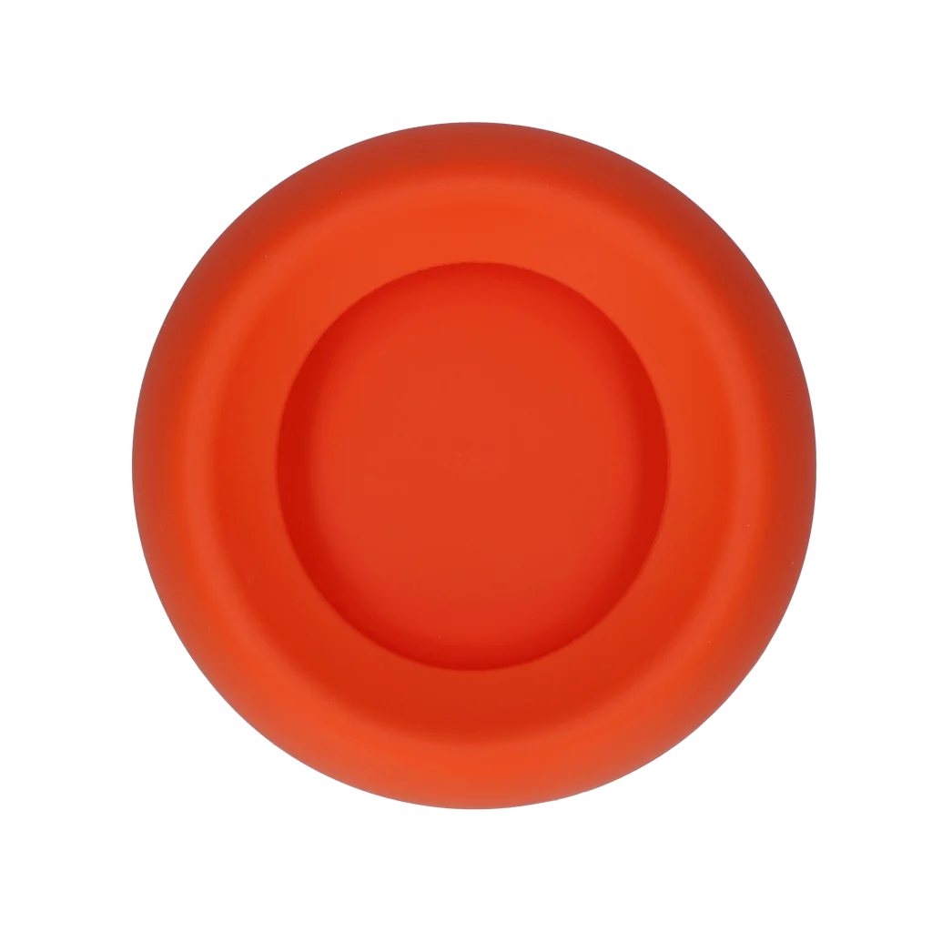 Gamelle en silicone pour chiens avec rebord anti débordement, 300 ml orange – Excellent Pets No-Spill Bowl – Image 2