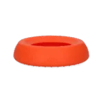 Gamelle en silicone pour chiens avec rebord anti débordement, 300 ml orange – Excellent Pets No-Spill Bowl – Image 3