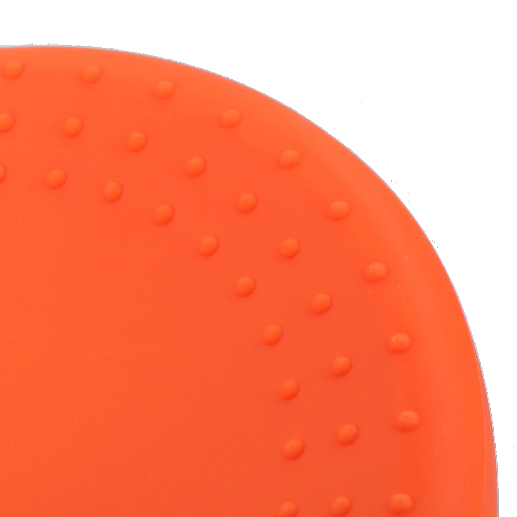 Gamelle en silicone pour chiens avec rebord anti débordement, 300 ml orange – Excellent Pets No-Spill Bowl – Image 4