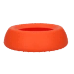 Gamelle et abreuvoir en silicone pour chiens, avec rebord anti éclaboussures, 800 ml, orange – Excellent Pets No-Spill Bowl – Image 3