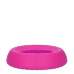 Gamelle et abreuvoir en silicone pour chiens, avec rebord anti éclaboussures, 300 ml, rose – Excellent Pets No-Spill Bowl – Image 3