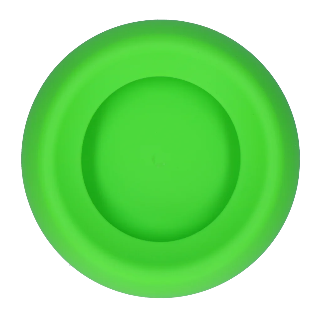 Gamelle et abreuvoir en silicone pour chiens avec rebord anti-débordement, 300 ml Vert – Excellent Pets No-Spill Bowl – Image 2