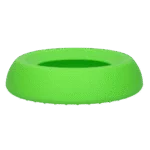 Gamelle et abreuvoir en silicone pour chiens avec rebord anti-débordement, 300 ml Vert – Excellent Pets No-Spill Bowl – Image 3