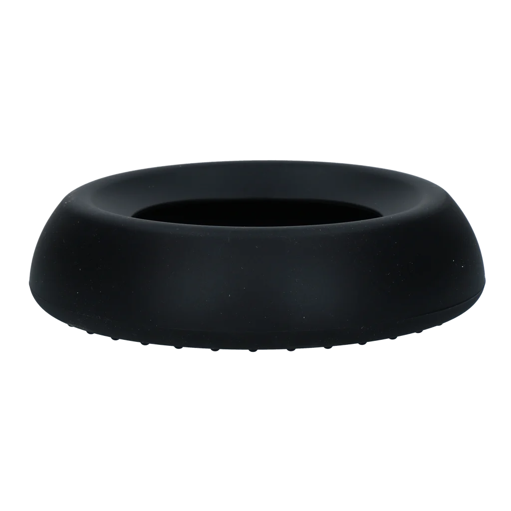 Gamelle pour chien en silicone avec rebord anti éclaboussures, 300 ml, anthracite – Excellent Pets No-Spill Bowl – Image 3
