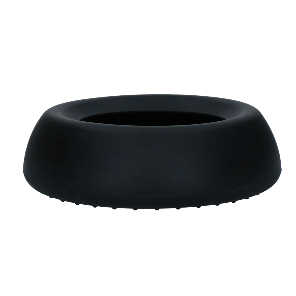 Gamelle pour chien en silicone avec rebord anti éclaboussures, 800 ml, anthracite – Excellent Pets No-Spill Bowl – Image 3