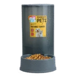 Distributeur de nourriture pour chiens et chats avec pieds antidérapants, 2,3 kg – Excellent Pets Feeding Tower – Image 2