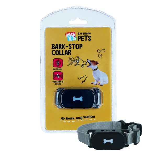 Collier anti-aboiement avec son et vibrations – Excellent Pets Bark-Stop Collar
