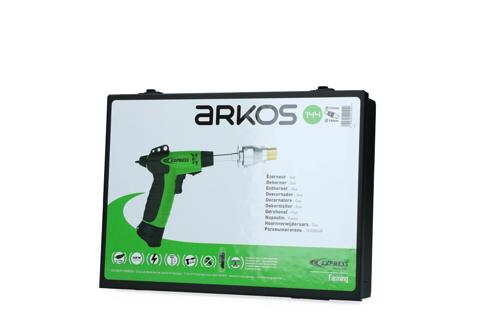 Écornette à gaz pour veaux avec pointe réversible ø 17 et 19 mm – Express Arkos – Image 3