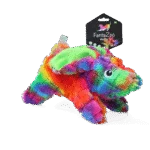 Peluche pour chien en matière recyclée avec couineur, M, 23 x 13 cm – FantaZoo Bunny