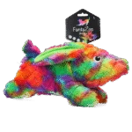 Peluche pour chien en matériaux recyclés avec couineur, L, 32 x 16 cm – FantaZoo Bunny