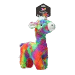 Peluche pour chien en matière recyclée avec couineur, L, 32 x 16 cm – FantaZoo Alpaca