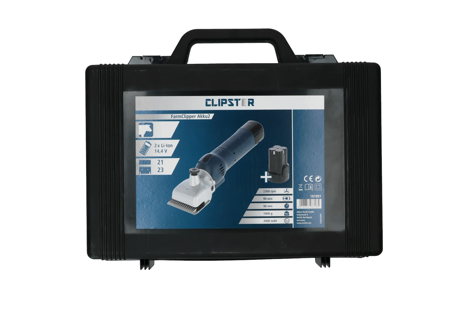 Tondeuse pour bovins avec 2 batteries – Clipster FarmClipper Akku2 Rund – Image 3