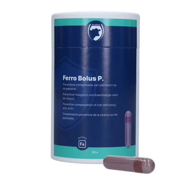 Bolus de fer pour veaux, 24 x 8,5 g – Excellent Ferro Bolus P
