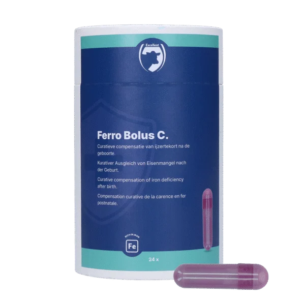 Bolus de fer pour veaux, 24 x 9,5 g – Excellent Ferro Bolus C