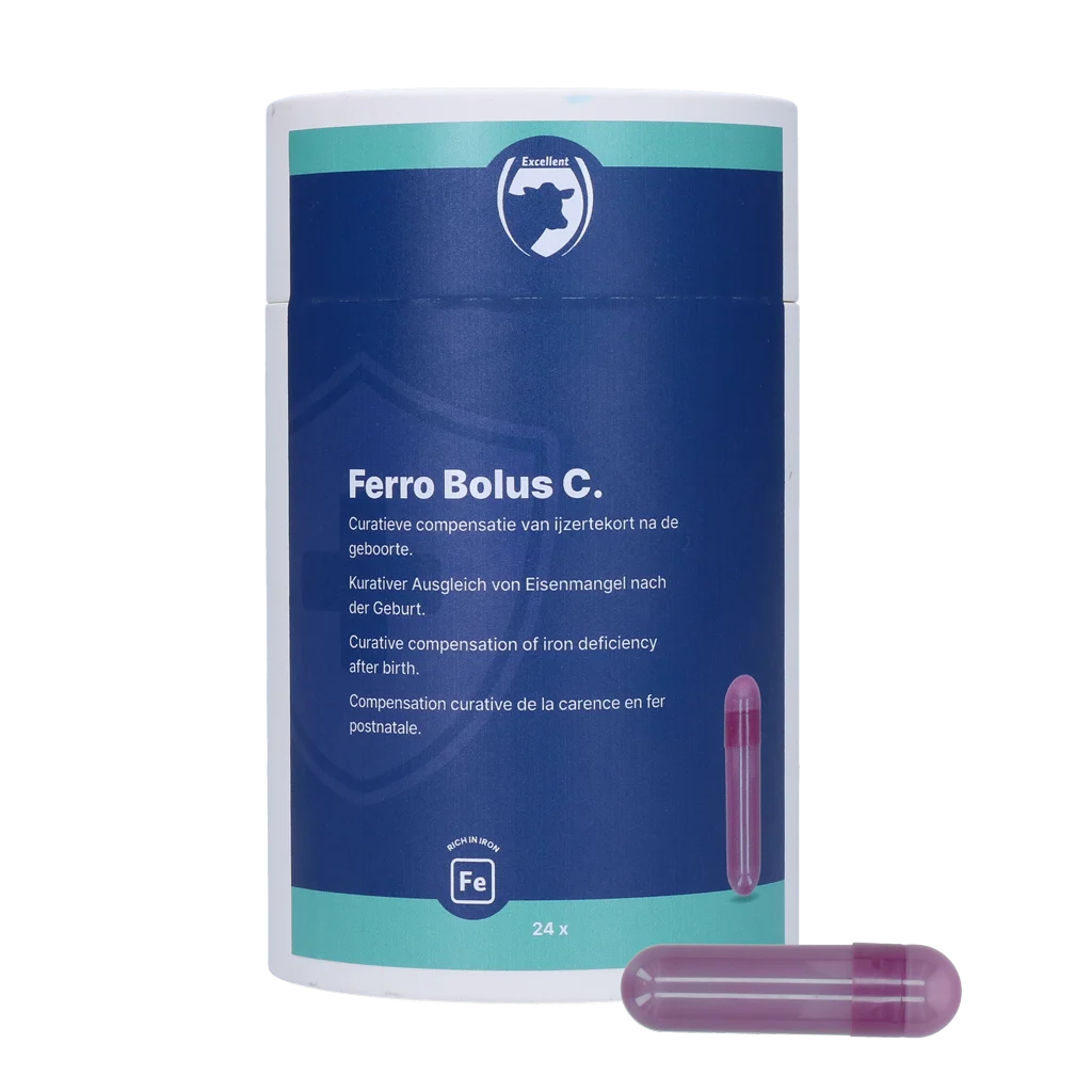 Bolus de fer pour veaux, 24 x 9,5 g – Excellent Ferro Bolus C – Image 1