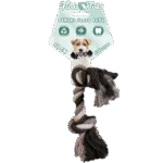 Corde en coton pour chien avec 2 nœuds, 30 cm – Floss Toss Natural Dental Ropes Dental Rope 2 Knot